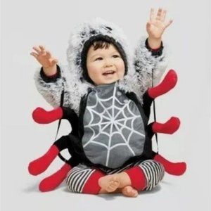 Halloween spider baby costume little miss Muffit, itsy bitsy spider, Charlotte